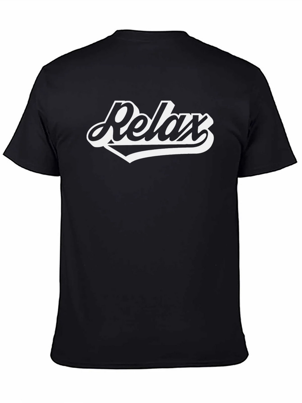 Relax Graphic T-Shirt - Black Casual Comfort product image 4