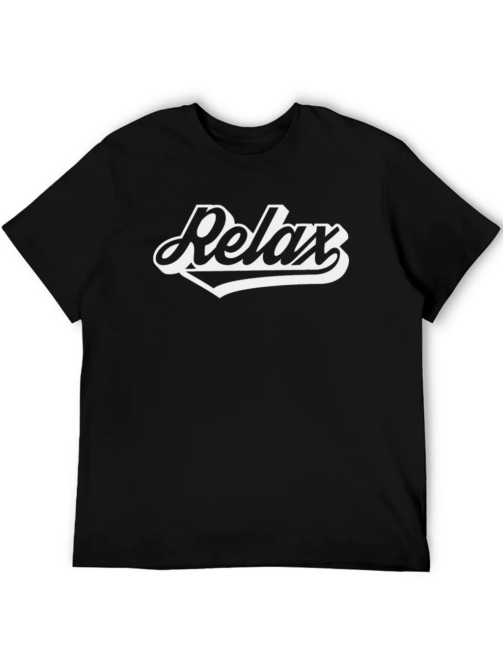 Relax Graphic T-Shirt - Black Casual Comfort product image 5