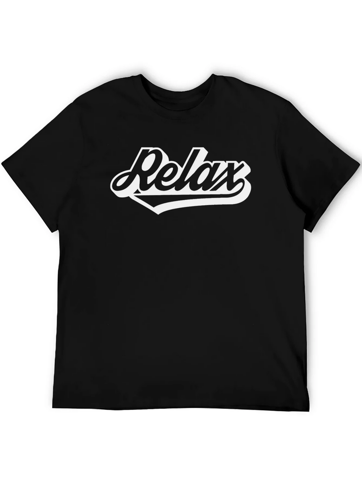 Relax Graphic T-Shirt - Black Casual Comfort product image 5