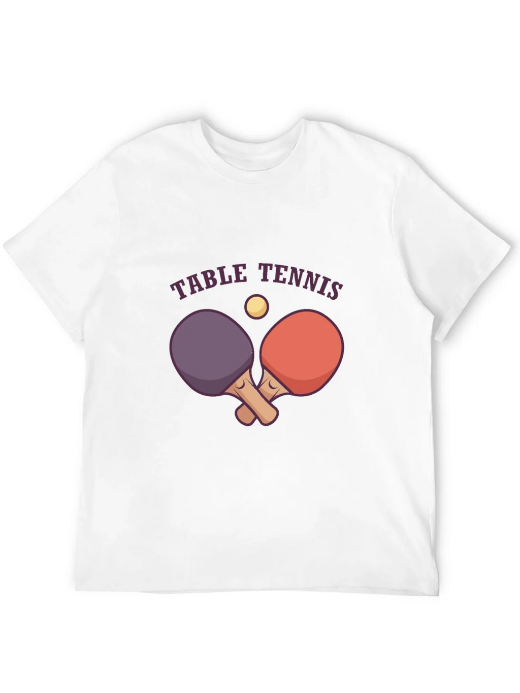 Table Tennis Graphic Tee - Black Cotton T-Shirt product image 11