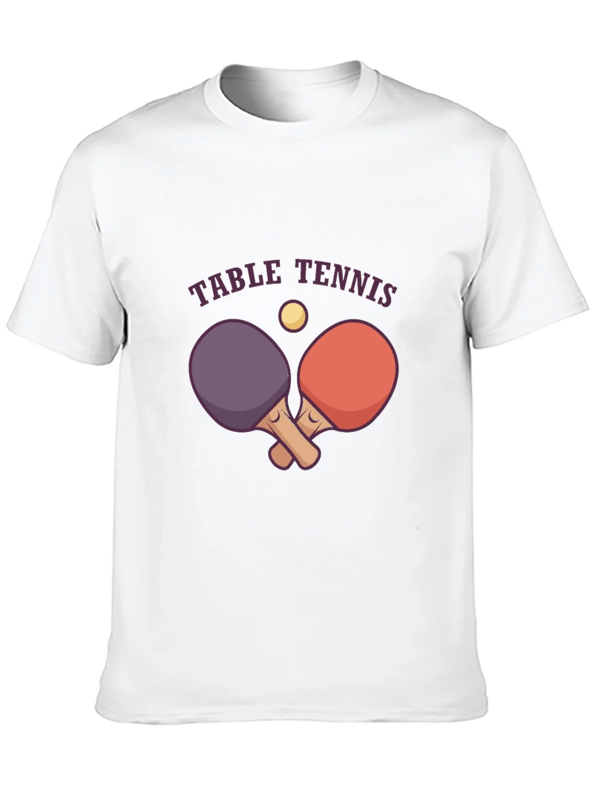 Table Tennis Graphic Tee - Black Cotton T-Shirt product image 9