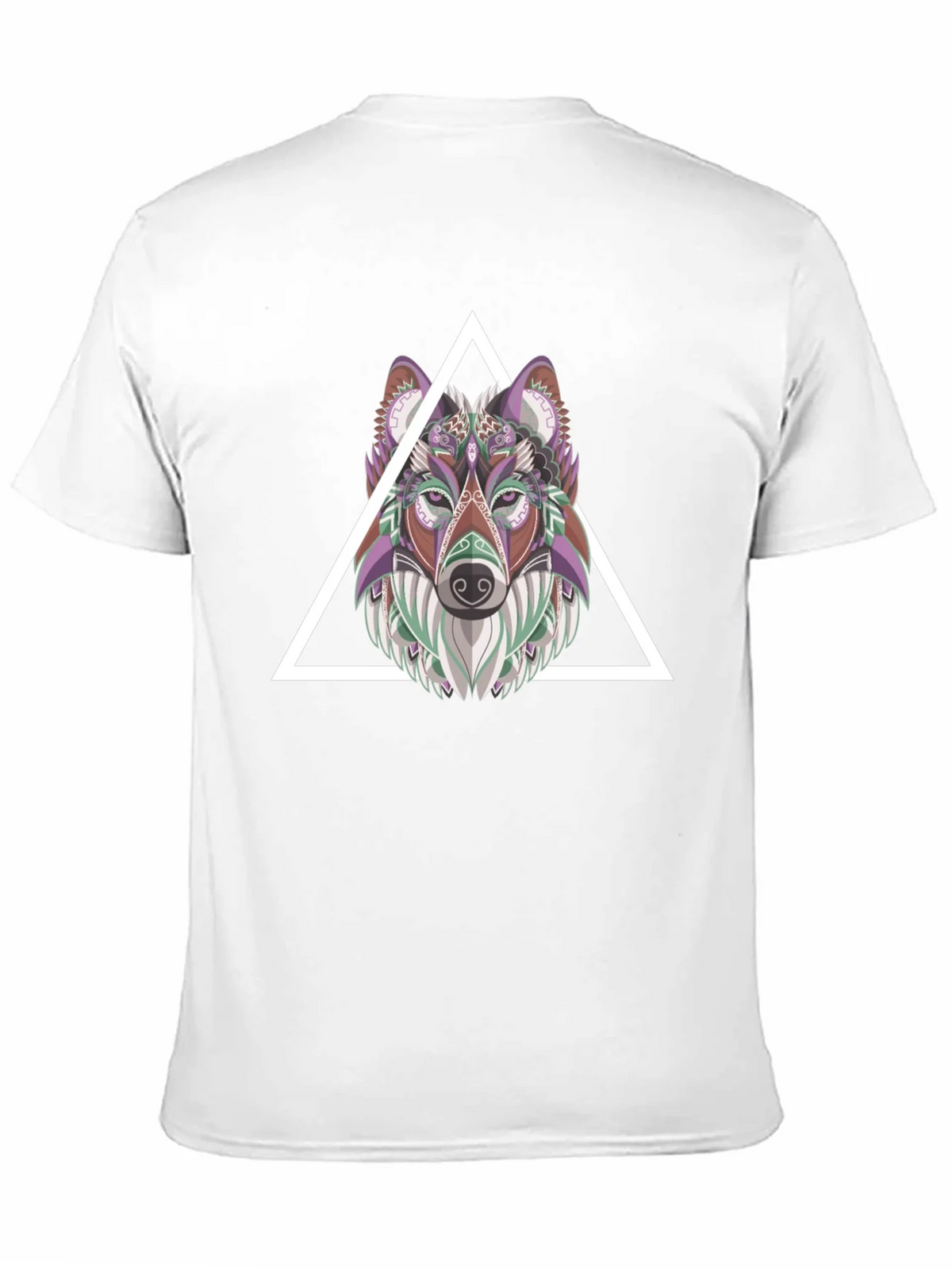 Geometric Wolf T-Shirt - Modern Graphic Tee product image 3