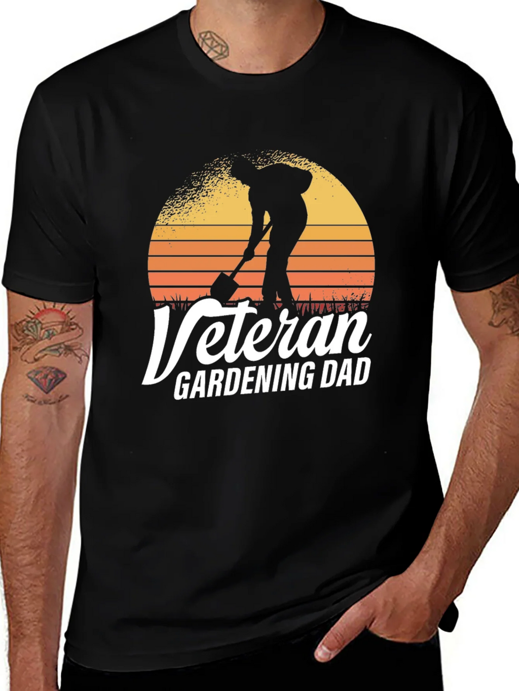 Veteran Gardening Dad T-Shirt product image 1