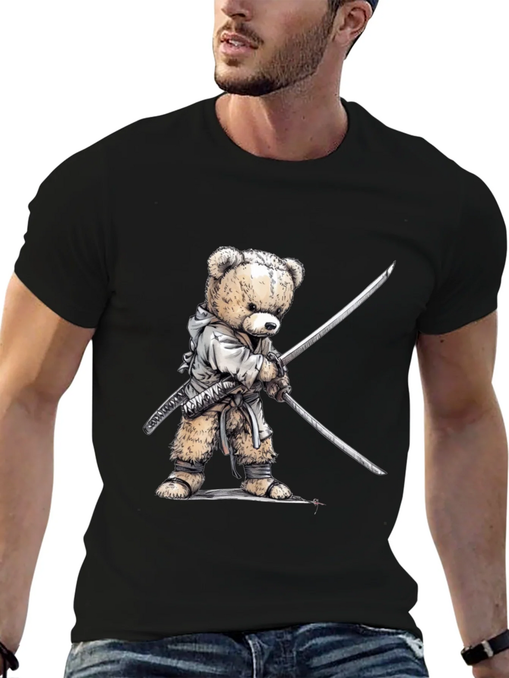 Samurai Bear T-Shirt - Soft Cotton Tee product image 6