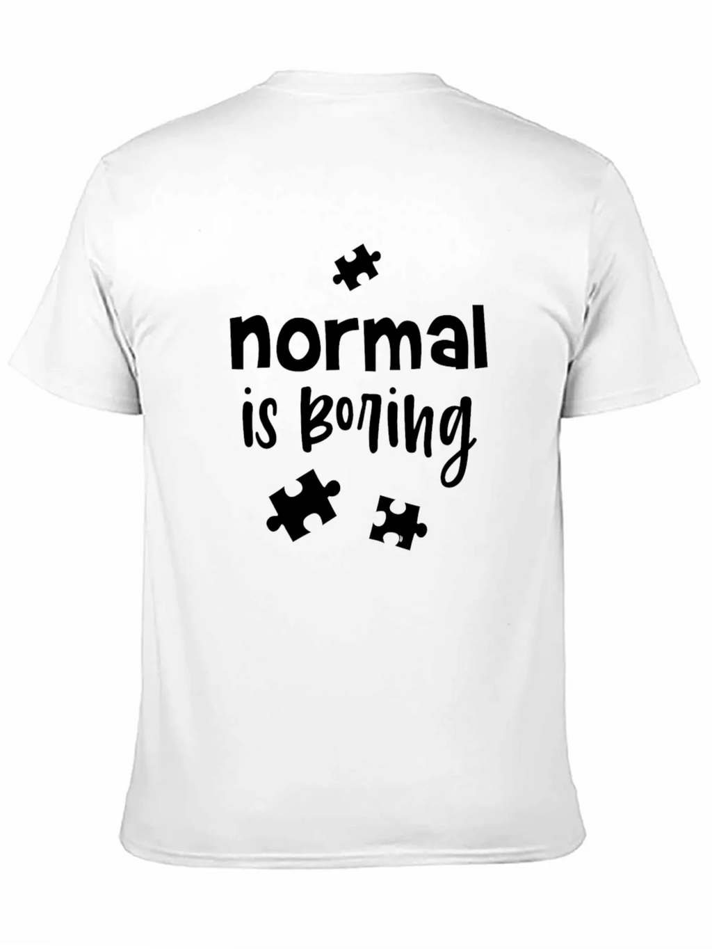 Normal is Boring T-Shirt Autism Awareness Puzzle Piece product image 8