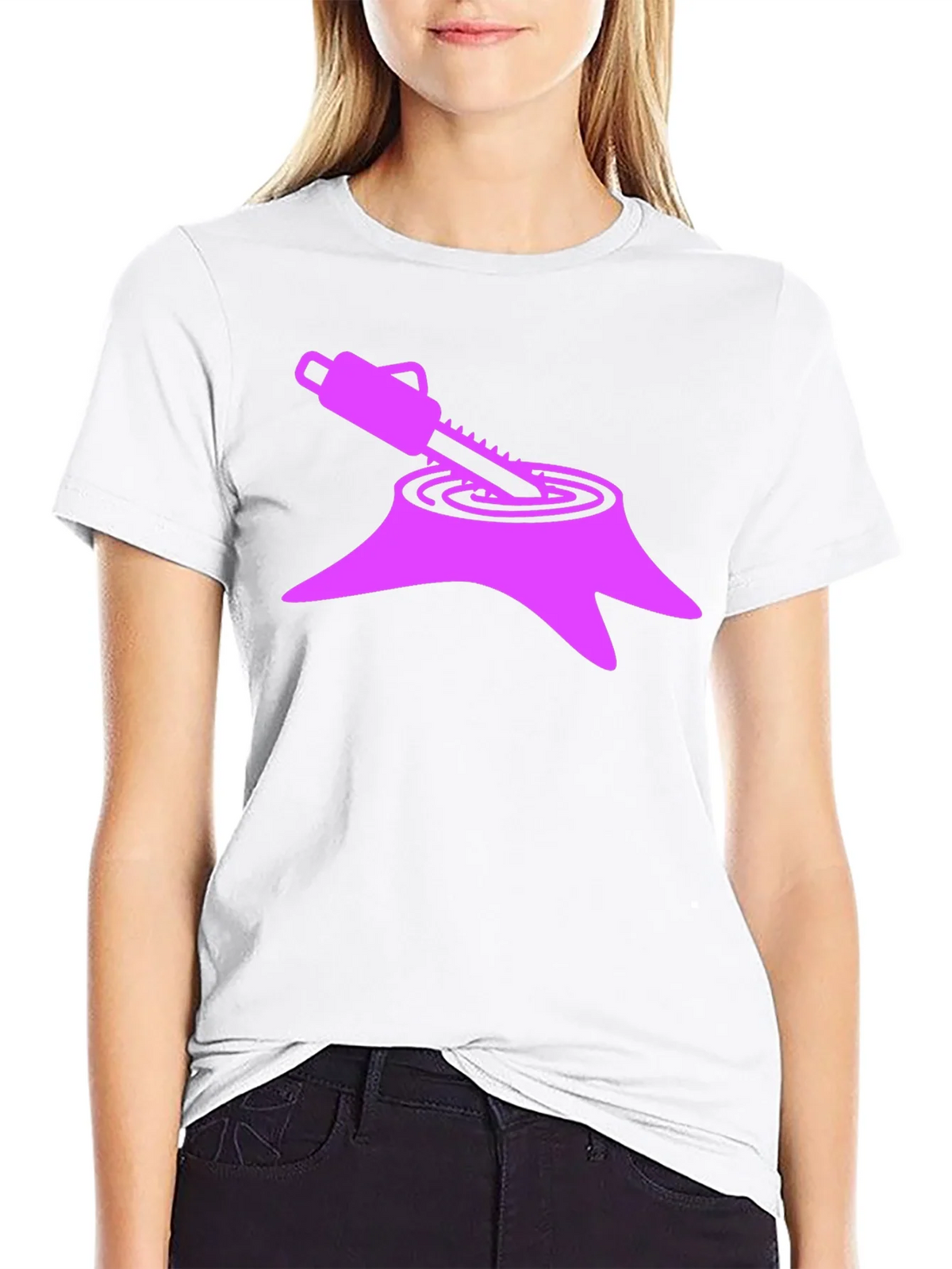 Unique Graphic Tee - Stump & Chainsaw Design product image 1