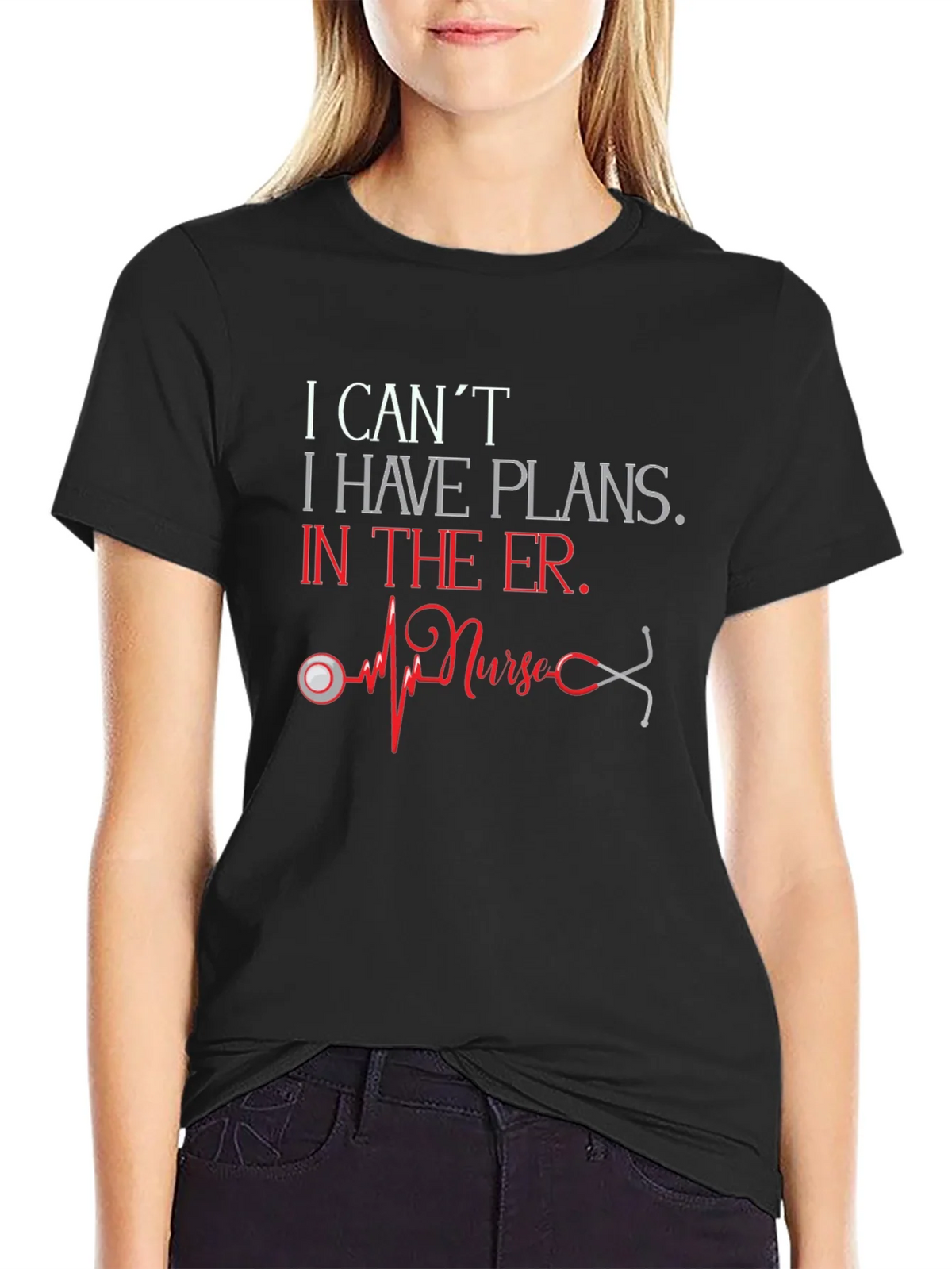 I Cant I Have Plans in the ER Nurse T-Shirt product image 2