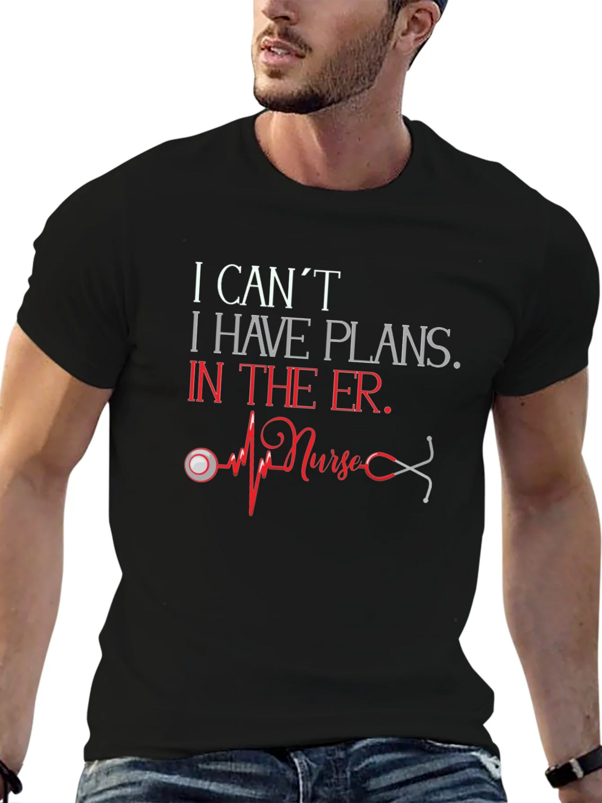 I Cant I Have Plans in the ER Nurse T-Shirt product image 6