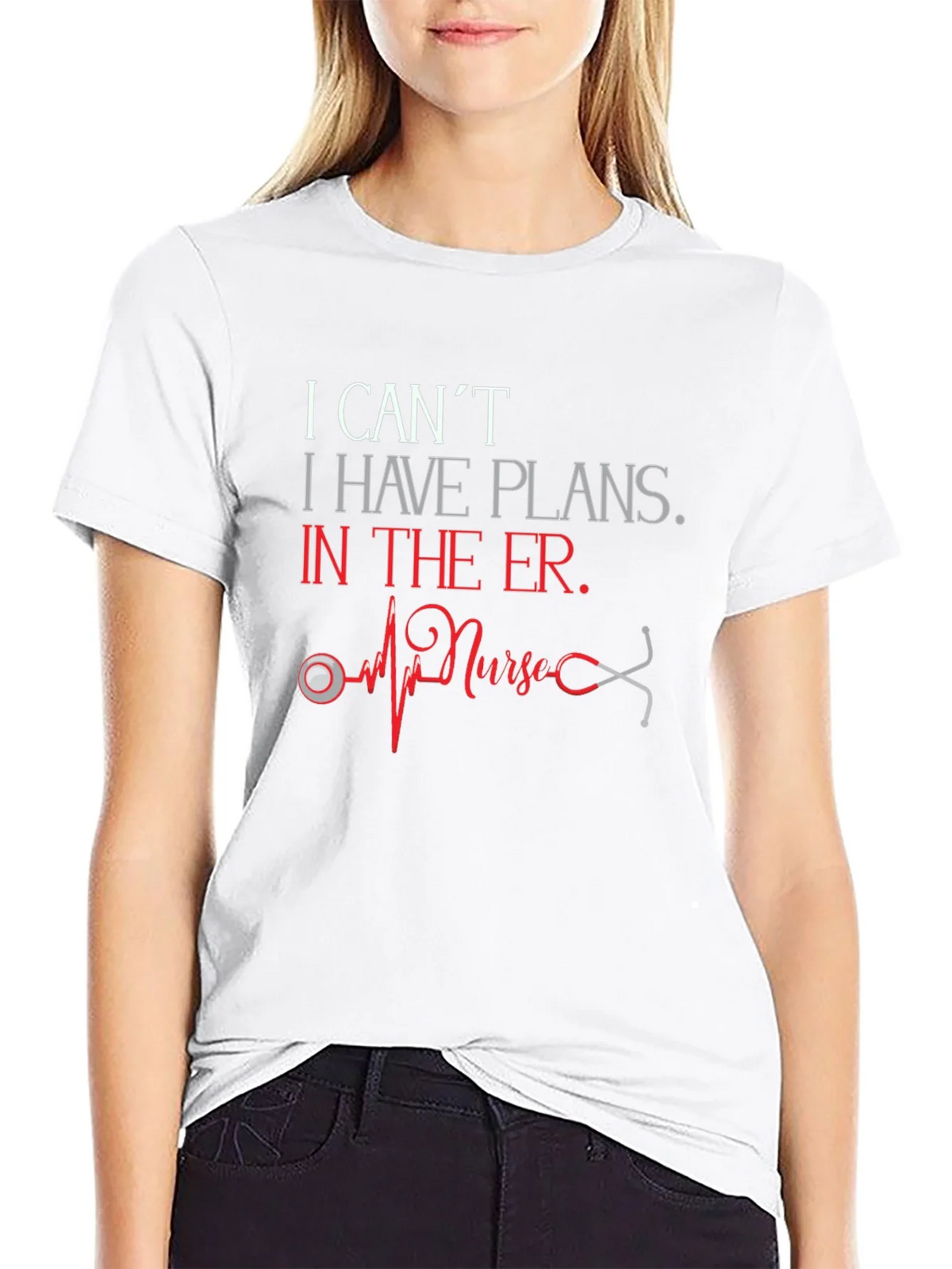 I Cant I Have Plans in the ER Nurse T-Shirt product image 8