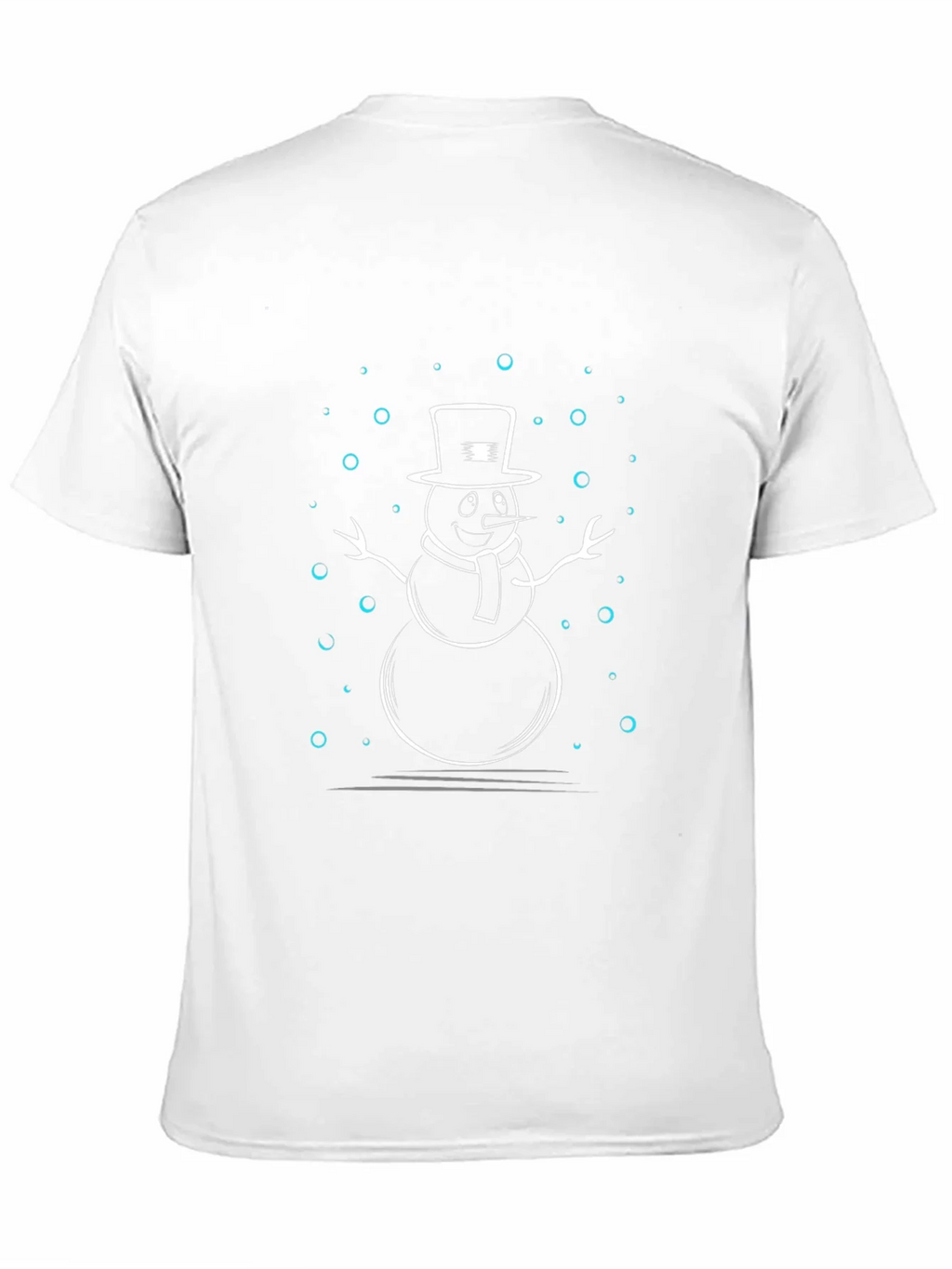 Snowman Graphic Print Black T-Shirt product image 10