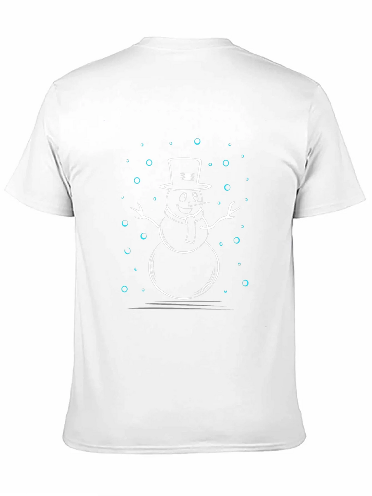 Snowman Graphic Print Black T-Shirt product image 10