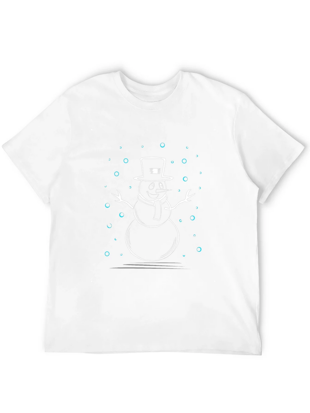 Snowman Graphic Print Black T-Shirt product image 11