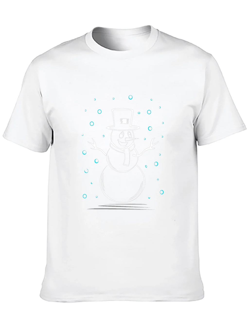 Snowman Graphic Print Black T-Shirt product image 9