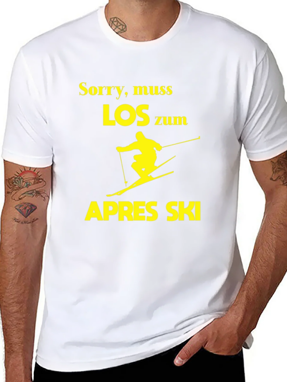 Funny Ski T-Shirt - Sorry Muss Los Zum Apres product image 7