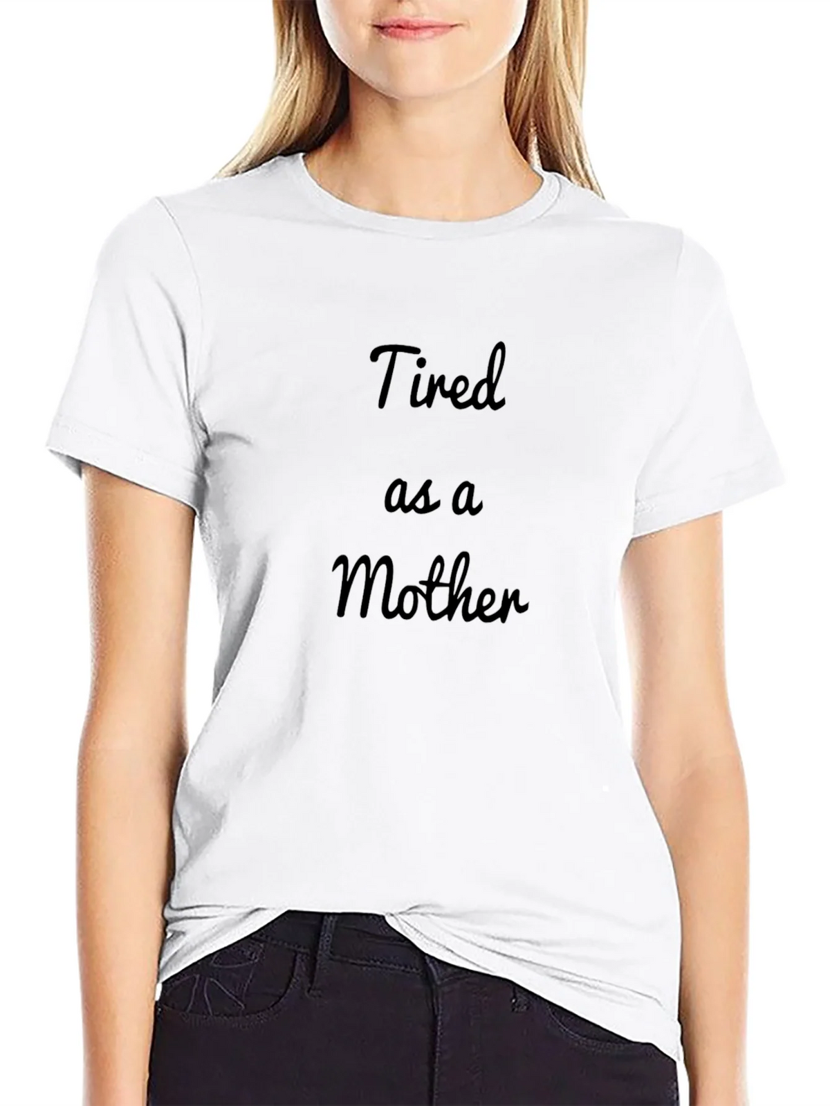 Tired as a Mother Black T-Shirt product image 8