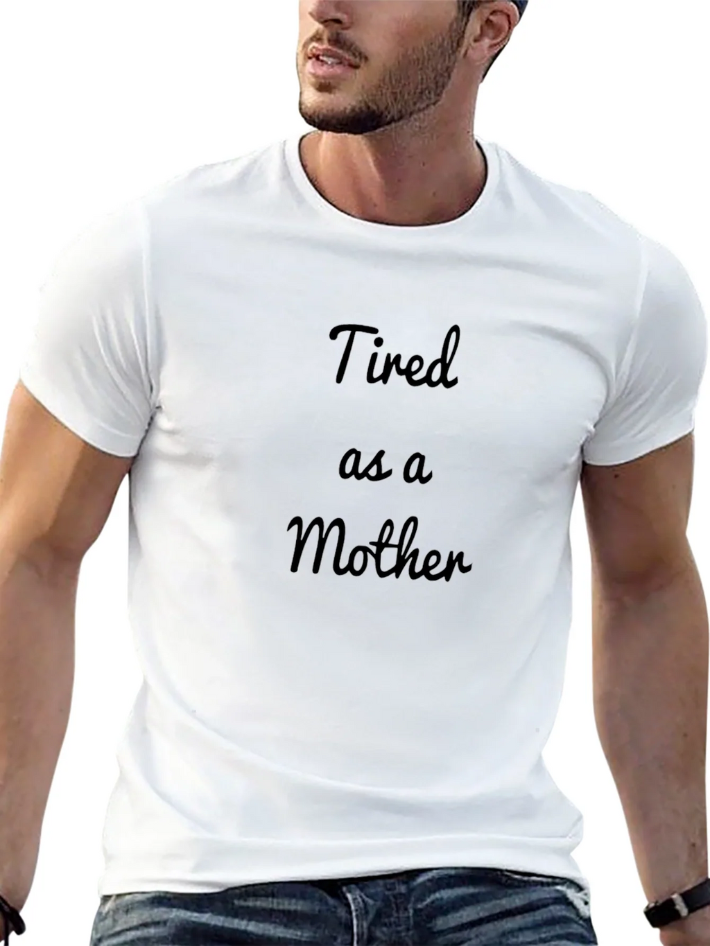 Tired as a Mother Black T-Shirt product image 12