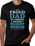 Proud Dad Recovery Operator Graphic T-Shirt product image 1