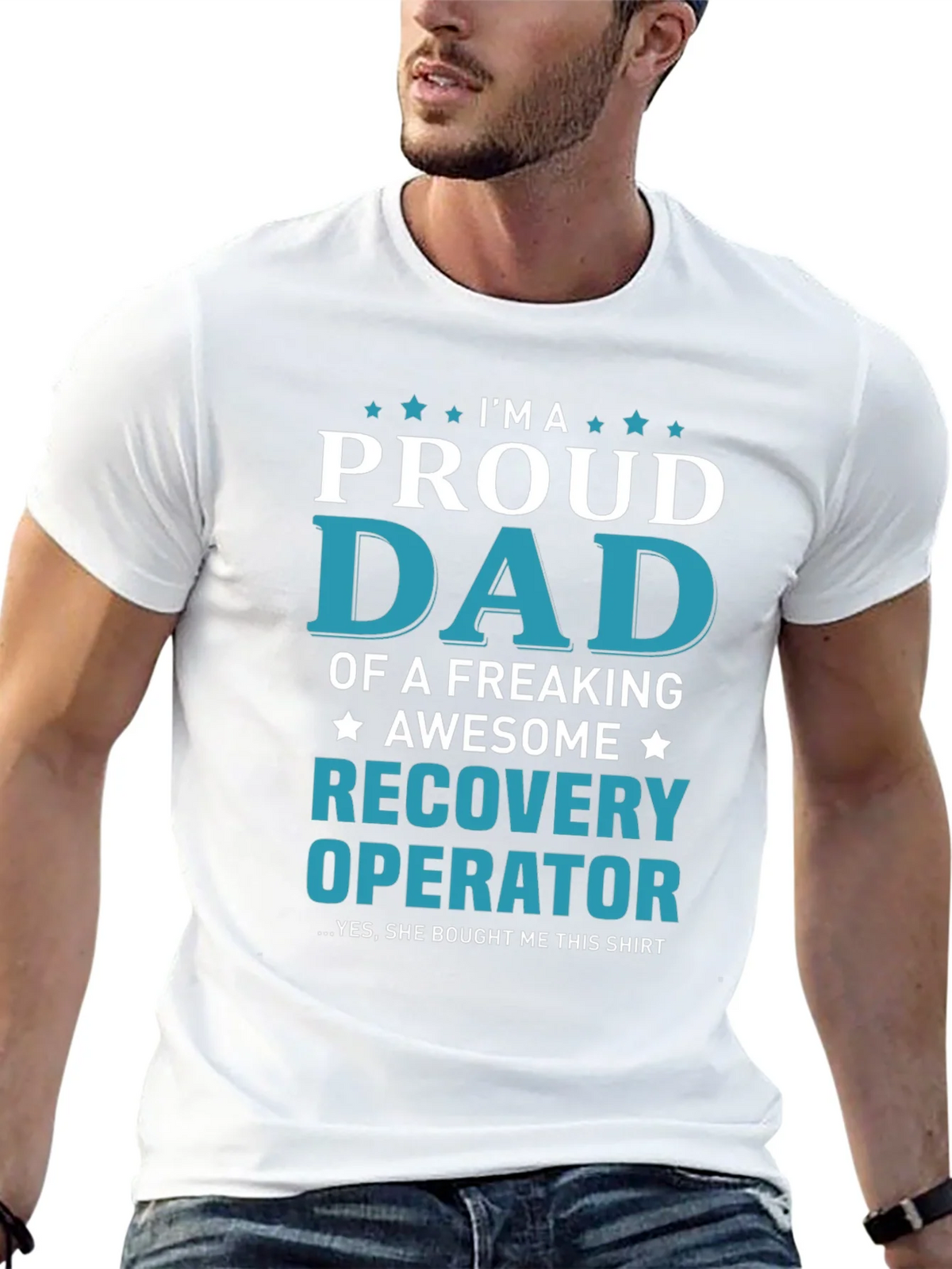 Proud Dad Recovery Operator Graphic T-Shirt product image 12