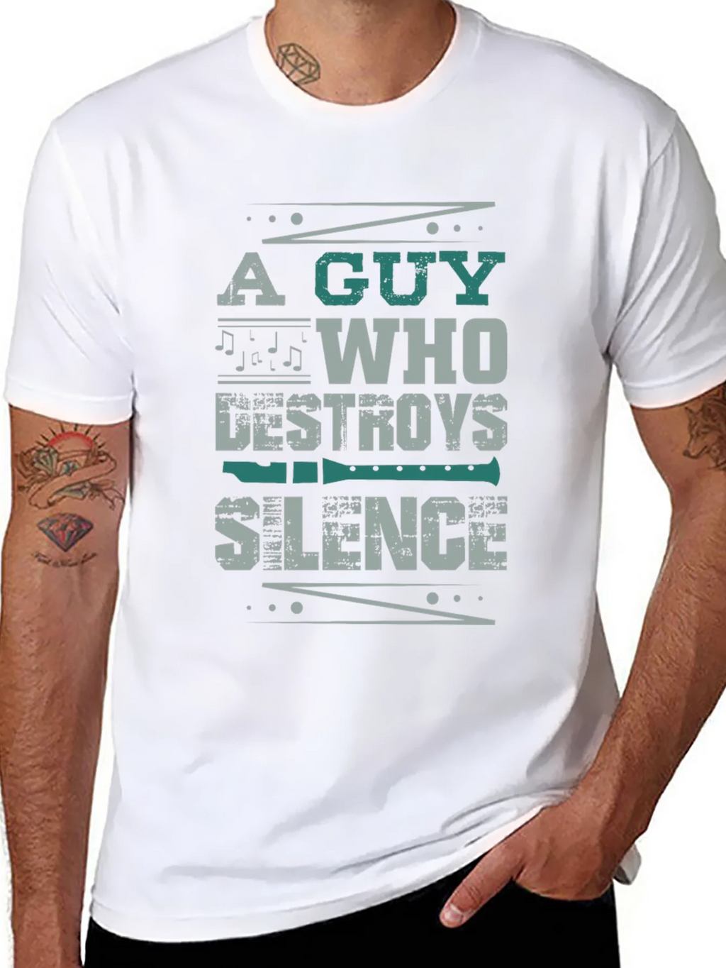 A Guy Who Destroys Silence T-Shirt product image 7