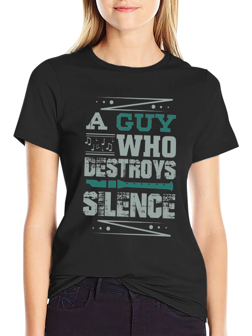A Guy Who Destroys Silence T-Shirt product image 2