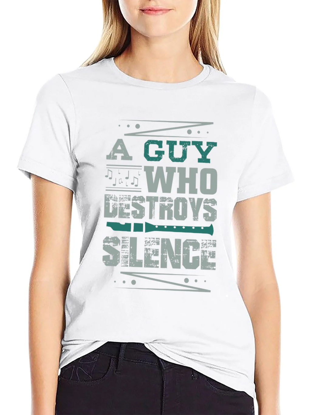 A Guy Who Destroys Silence T-Shirt product image 8