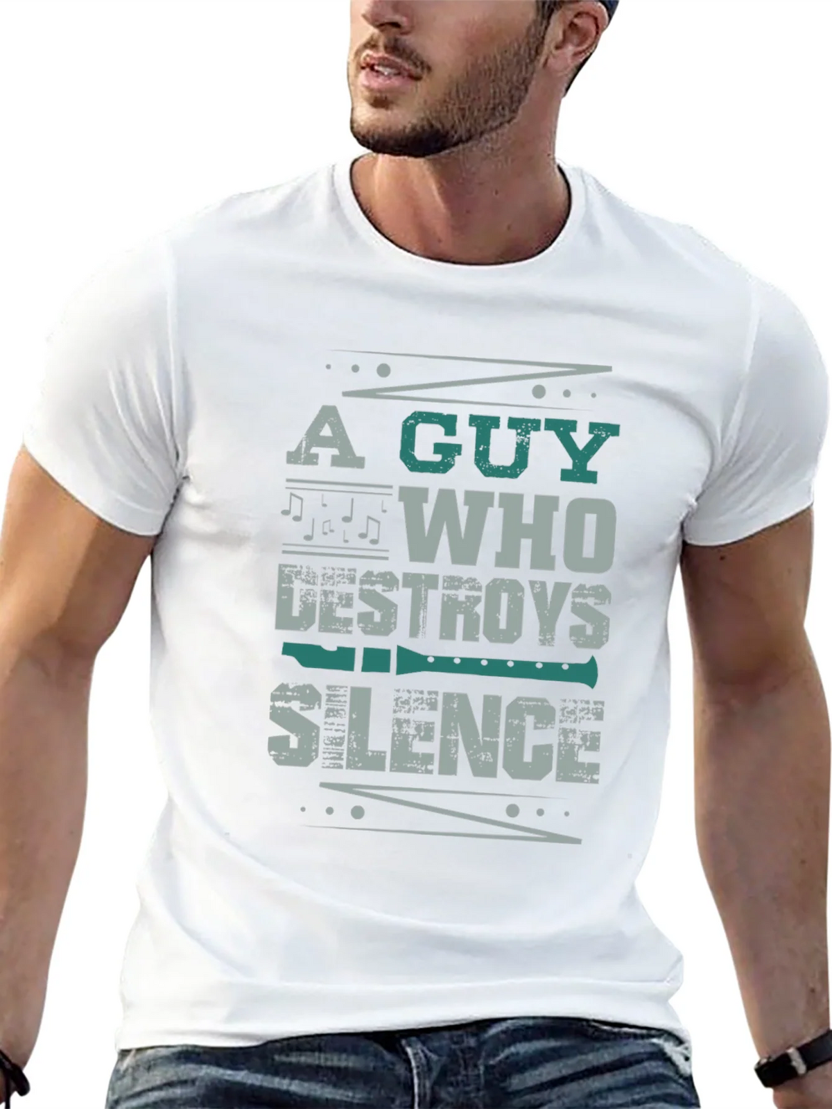A Guy Who Destroys Silence T-Shirt product image 12