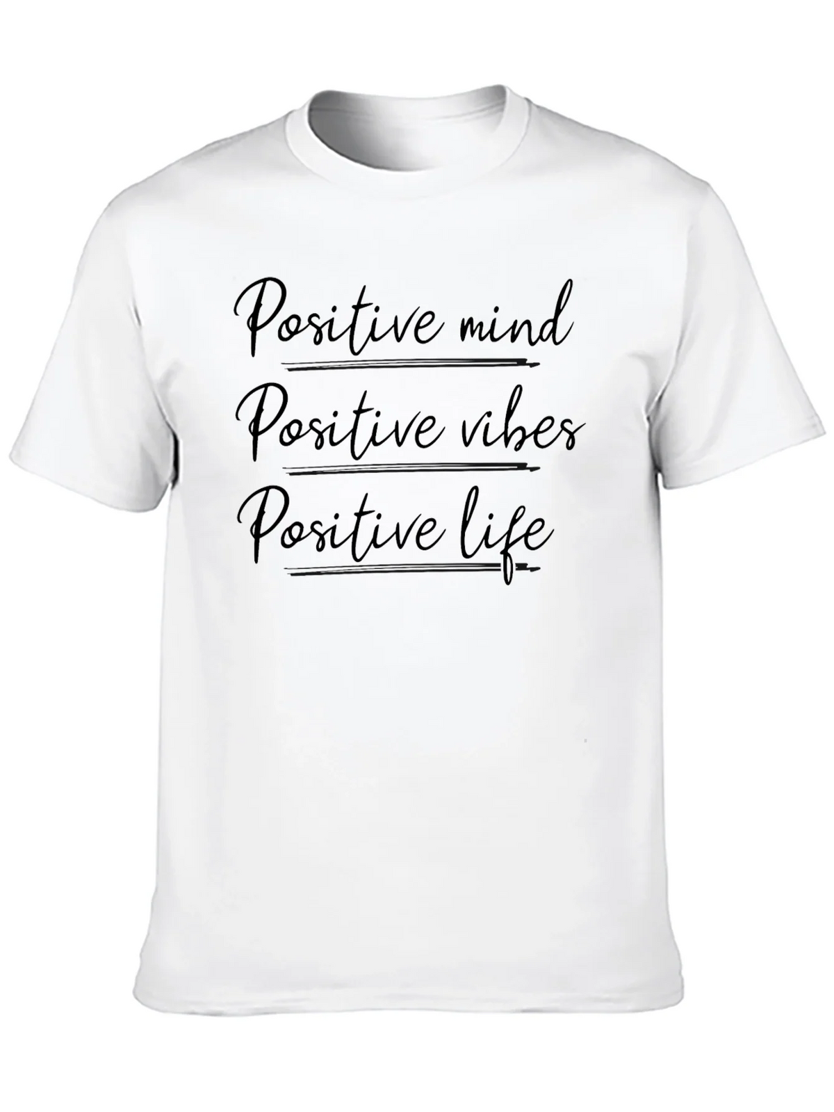 Positive Mindset Black Graphic T-Shirt product image 6