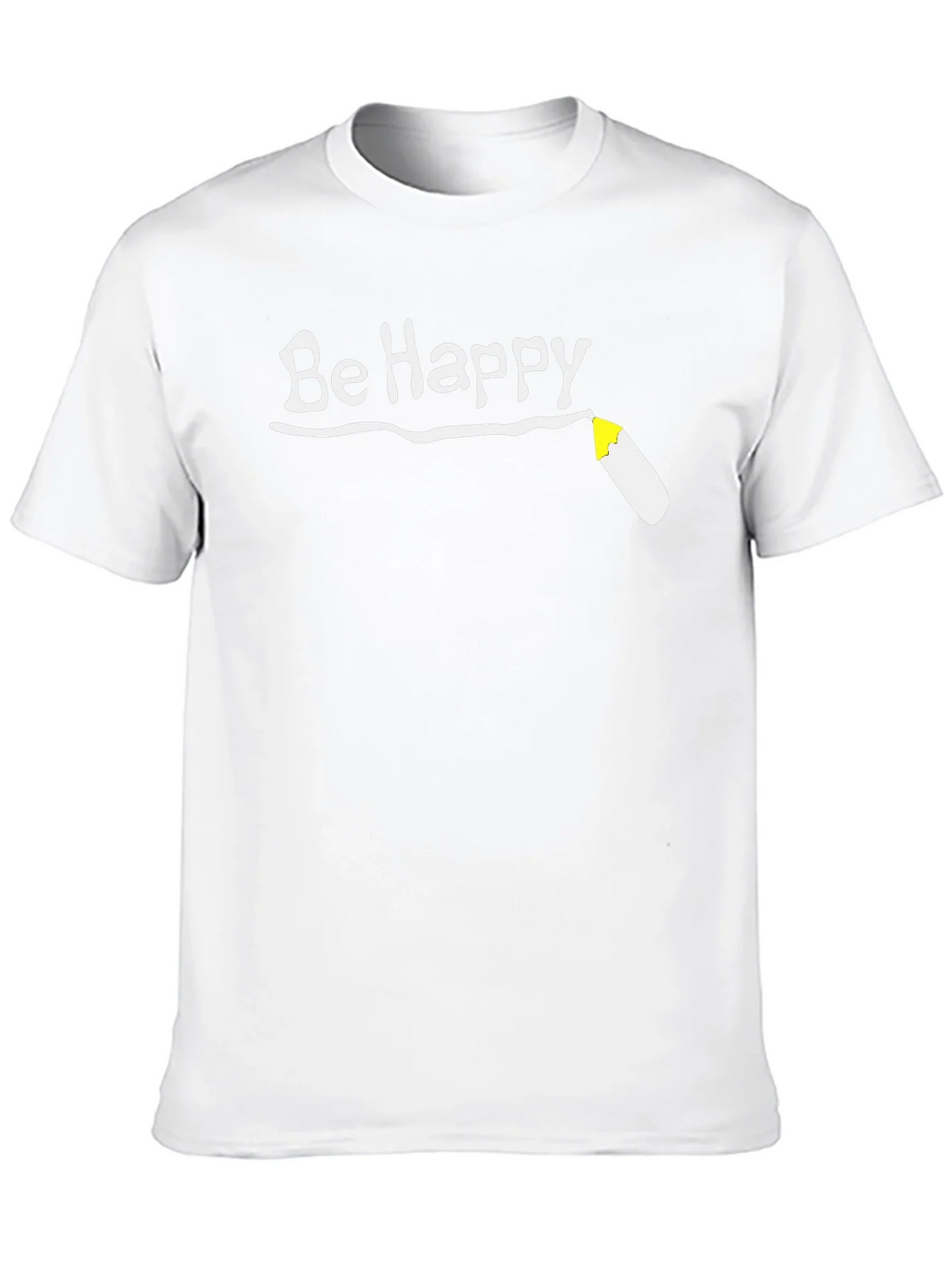 Be Happy T-Shirt - Black Graphic Tee product image 8