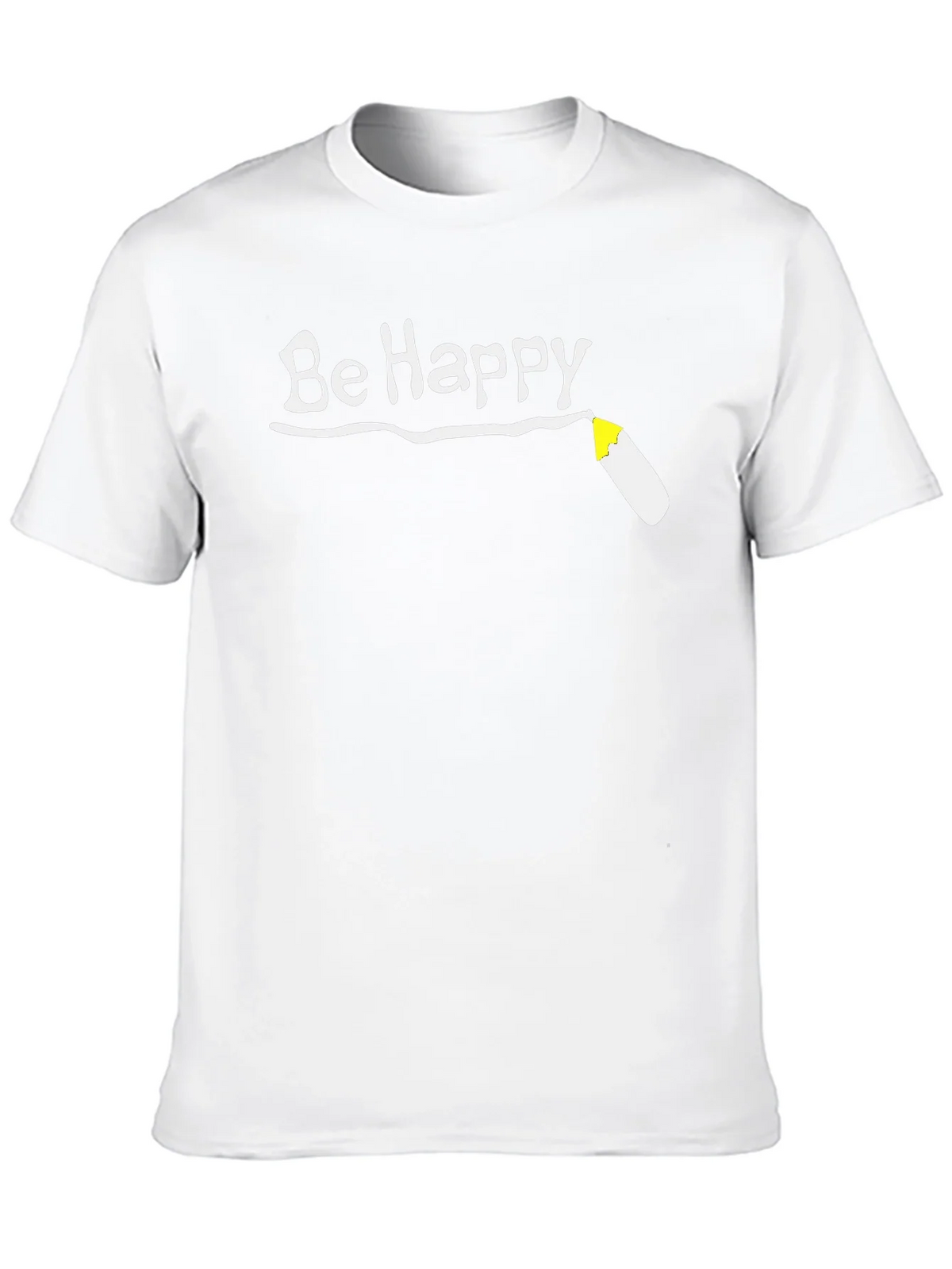 Be Happy T-Shirt - Black Graphic Tee product image 8