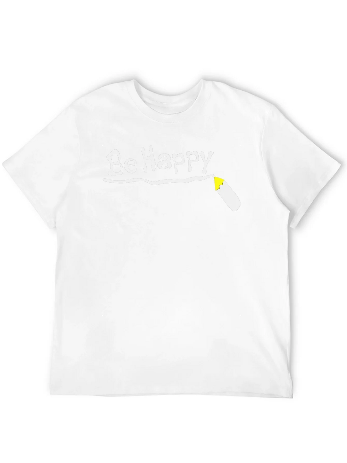 Be Happy T-Shirt - Black Graphic Tee product image 10
