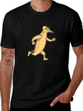 Running Penguin T-Shirt - Black Cotton Tee product image 1