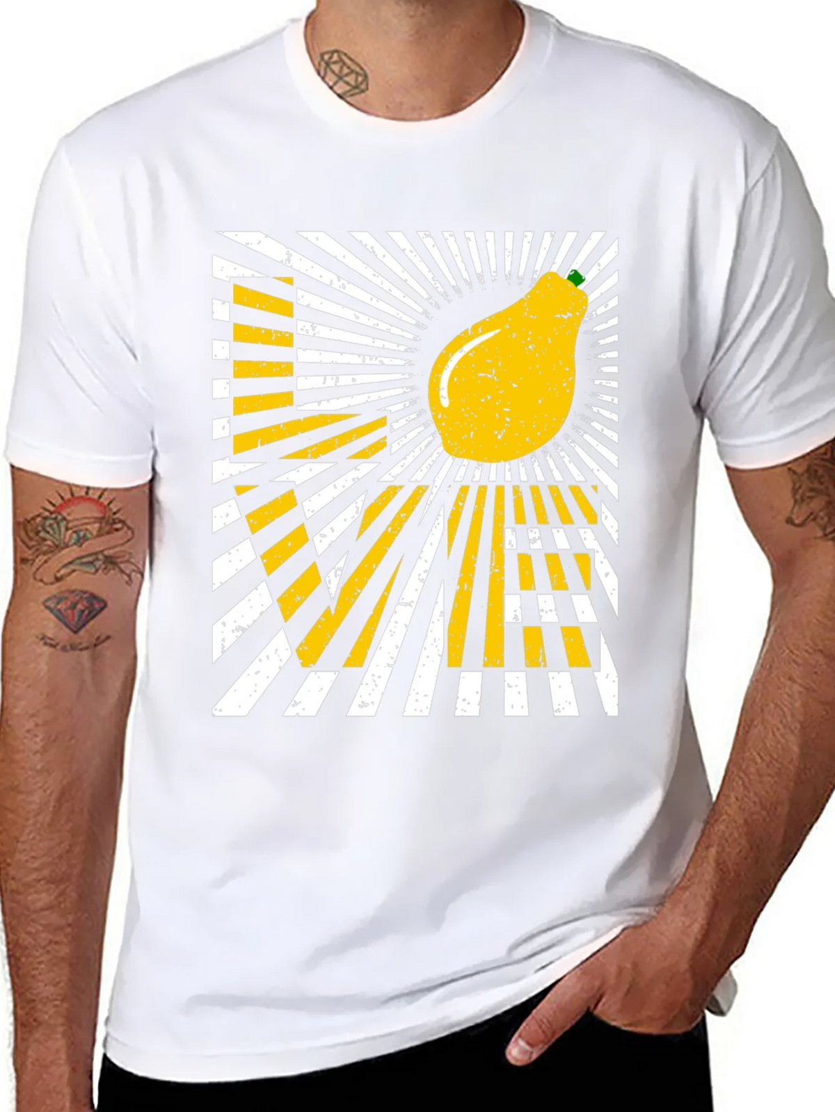 Love Pear Graphic T-Shirt - Black Cotton Tee product image 4