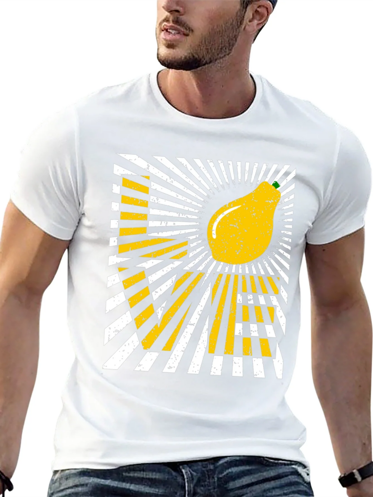 Love Pear Graphic T-Shirt - Black Cotton Tee product image 8