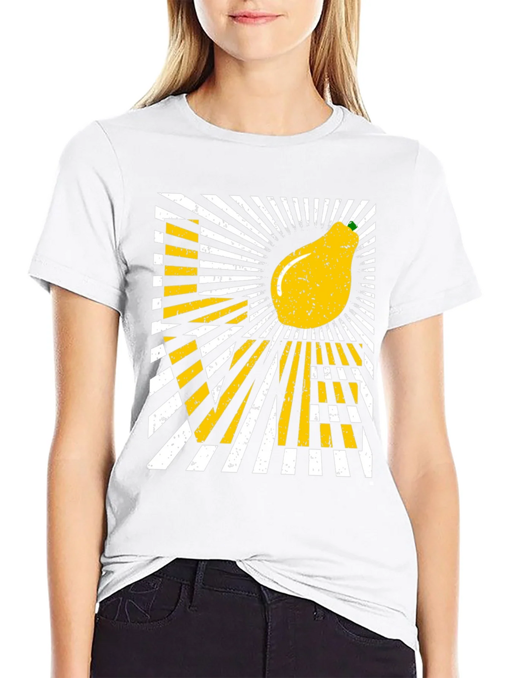 Love Pear Graphic T-Shirt - Black Cotton Tee product image 5