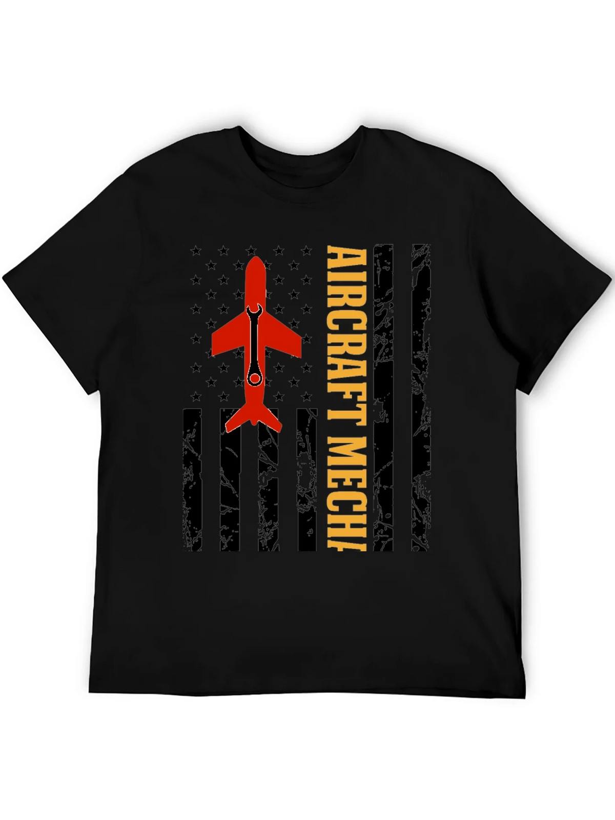 Aircraft Mechanic Tee - Patriotic Flag Design product image 2