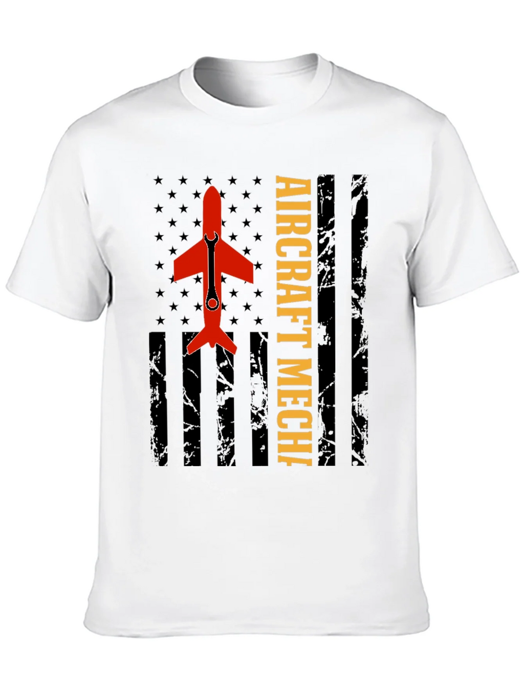 Aircraft Mechanic Tee - Patriotic Flag Design product image 4