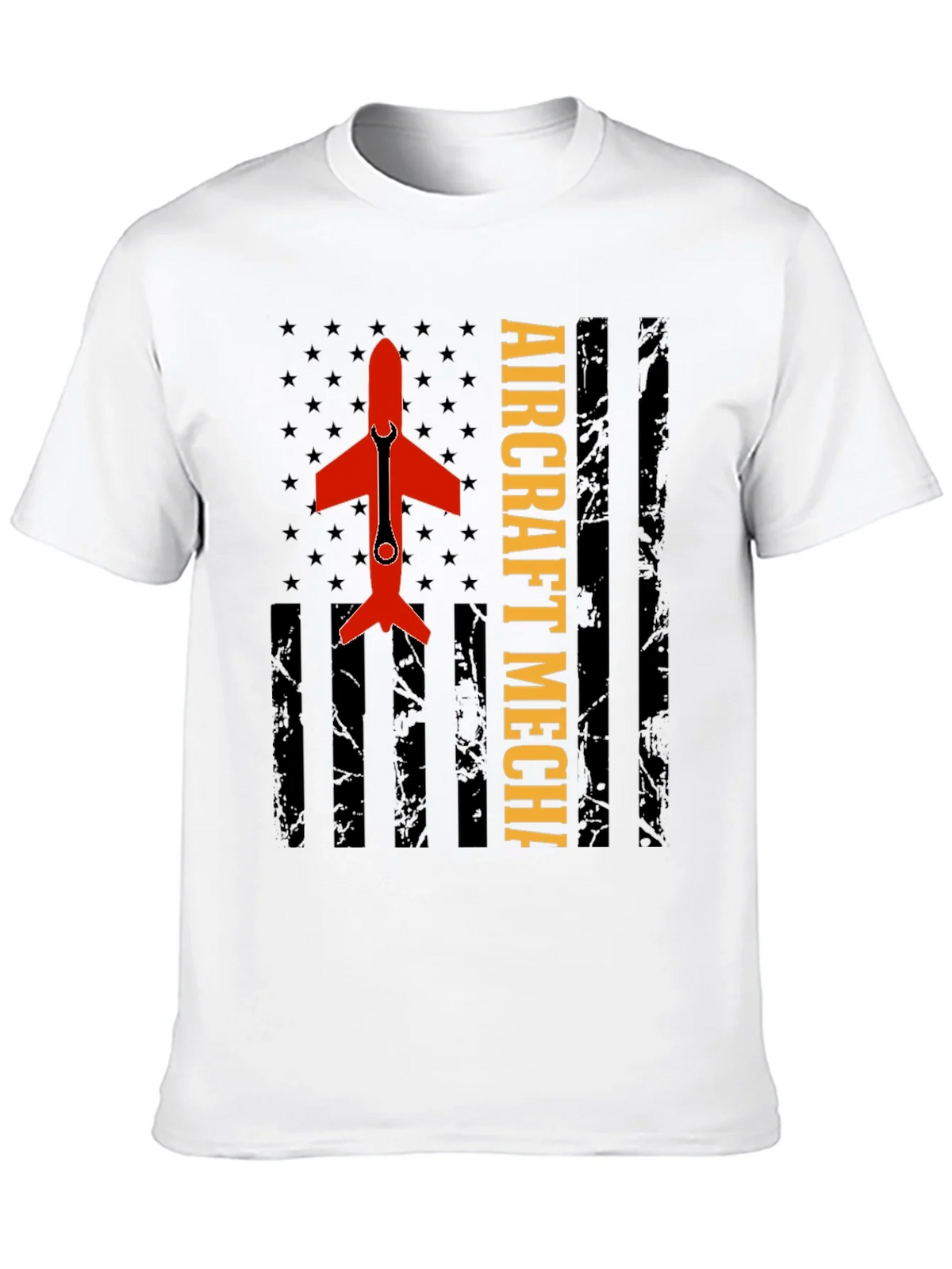 Aircraft Mechanic Tee - Patriotic Flag Design product image 4