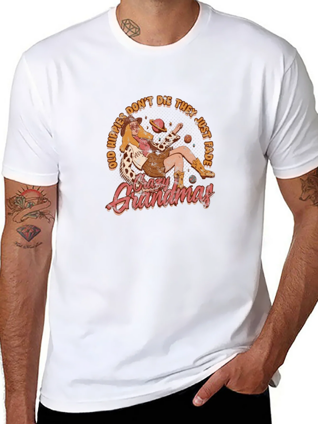 Crazy Grandmas T-Shirt - Old Hippies Dont Die product image 7