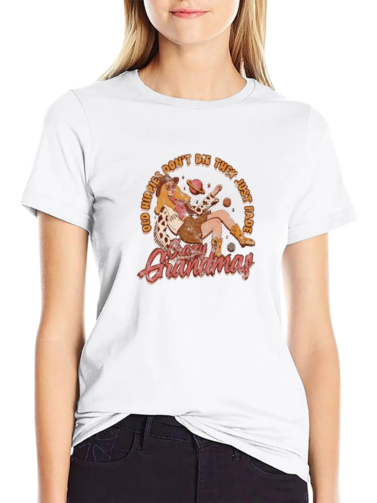Crazy Grandmas T-Shirt - Old Hippies Dont Die product image 8