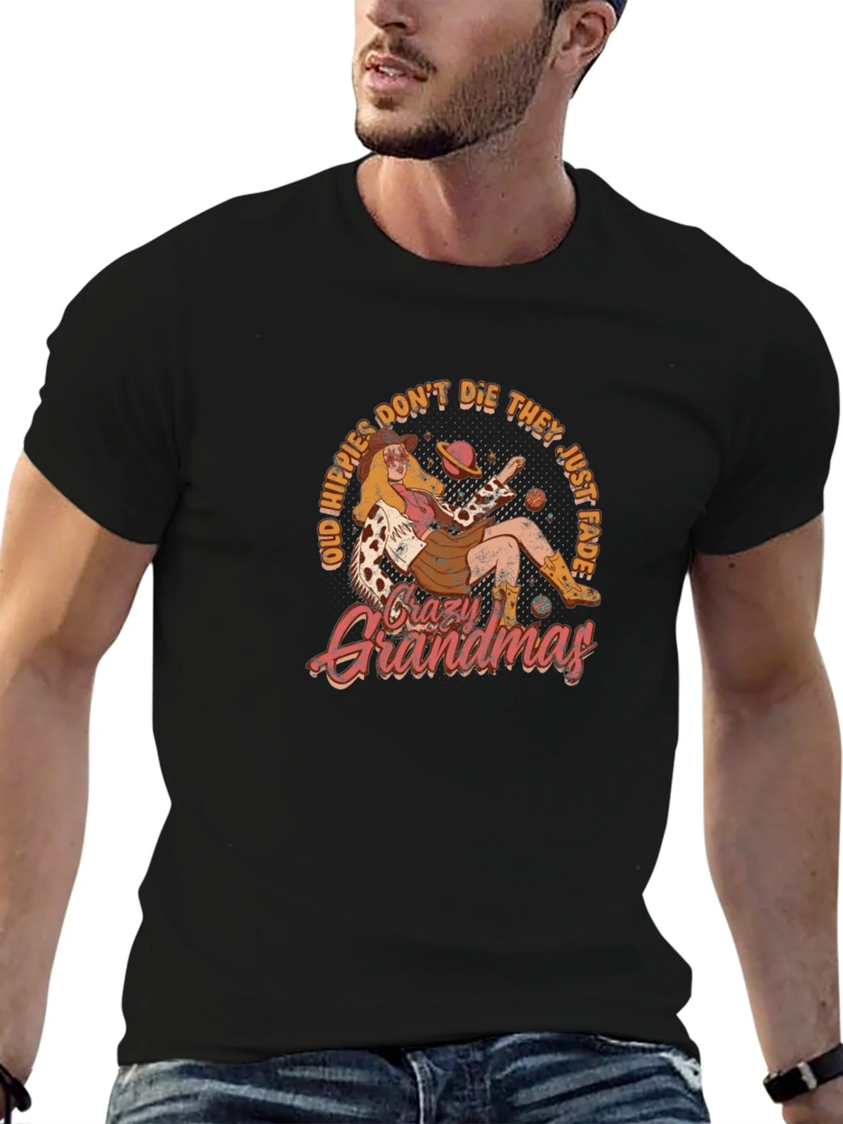 Crazy Grandmas T-Shirt - Old Hippies Dont Die product image 6