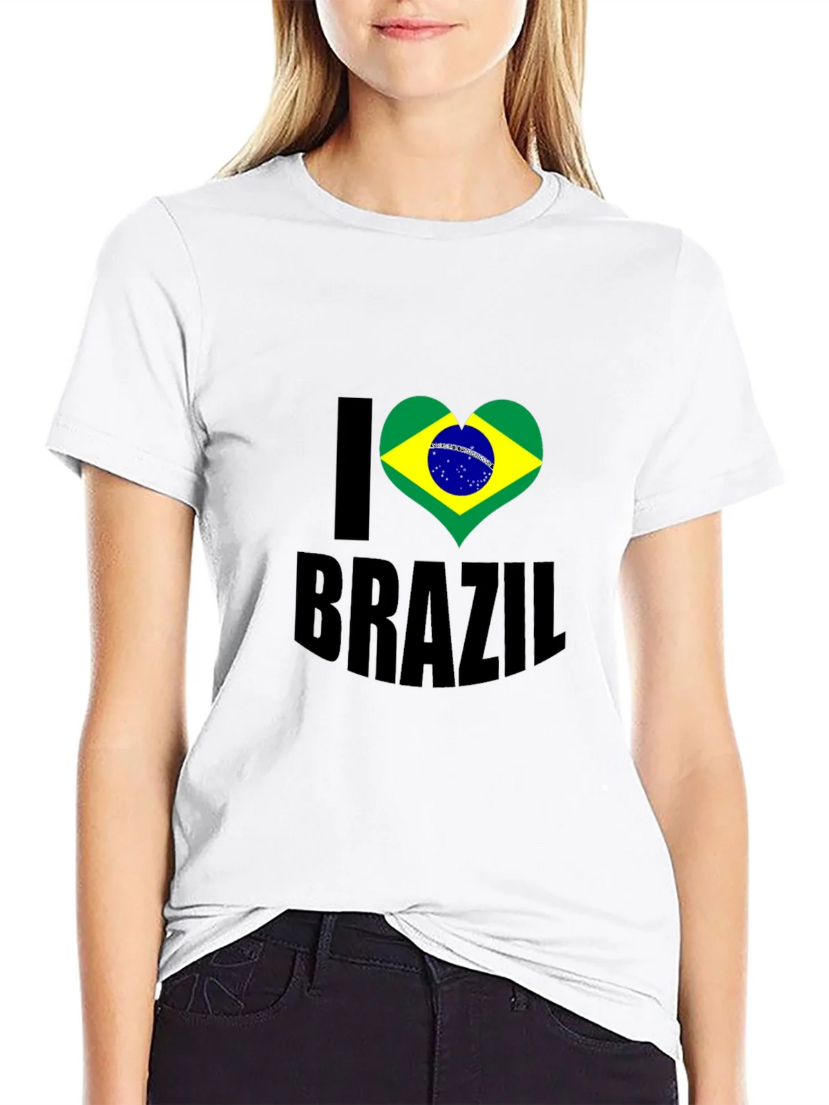 I Heart Brazil Graphic T-Shirt - Mens Black Tee product image 8