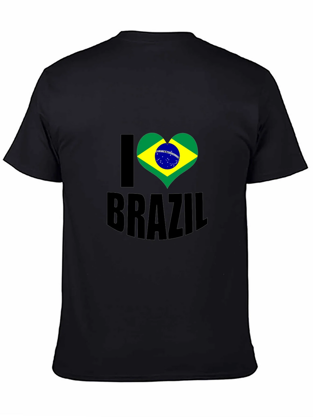I Heart Brazil Graphic T-Shirt - Mens Black Tee product image 4
