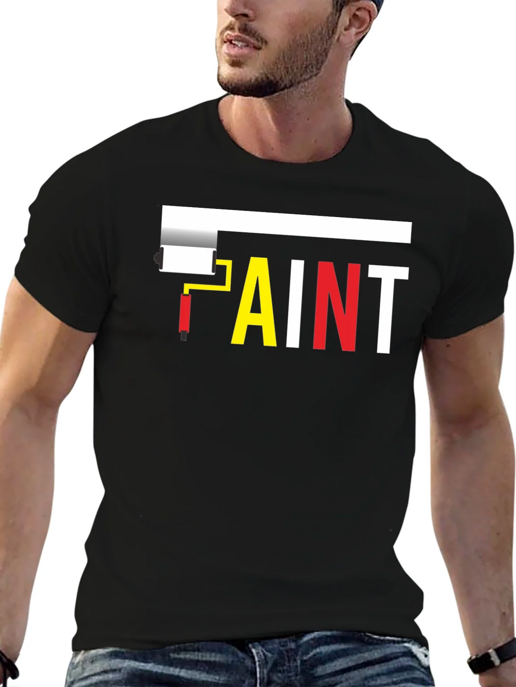 Paint Roller T-Shirt - Creative Graphic Tee product image 6