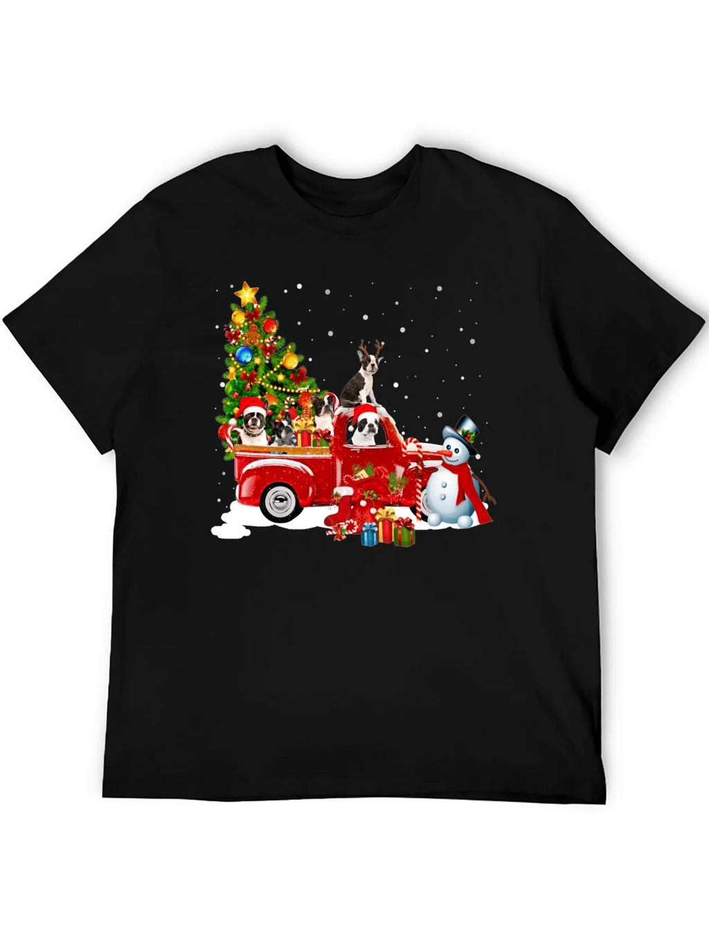 Christmas Dogs in Truck T-Shirt product image 5