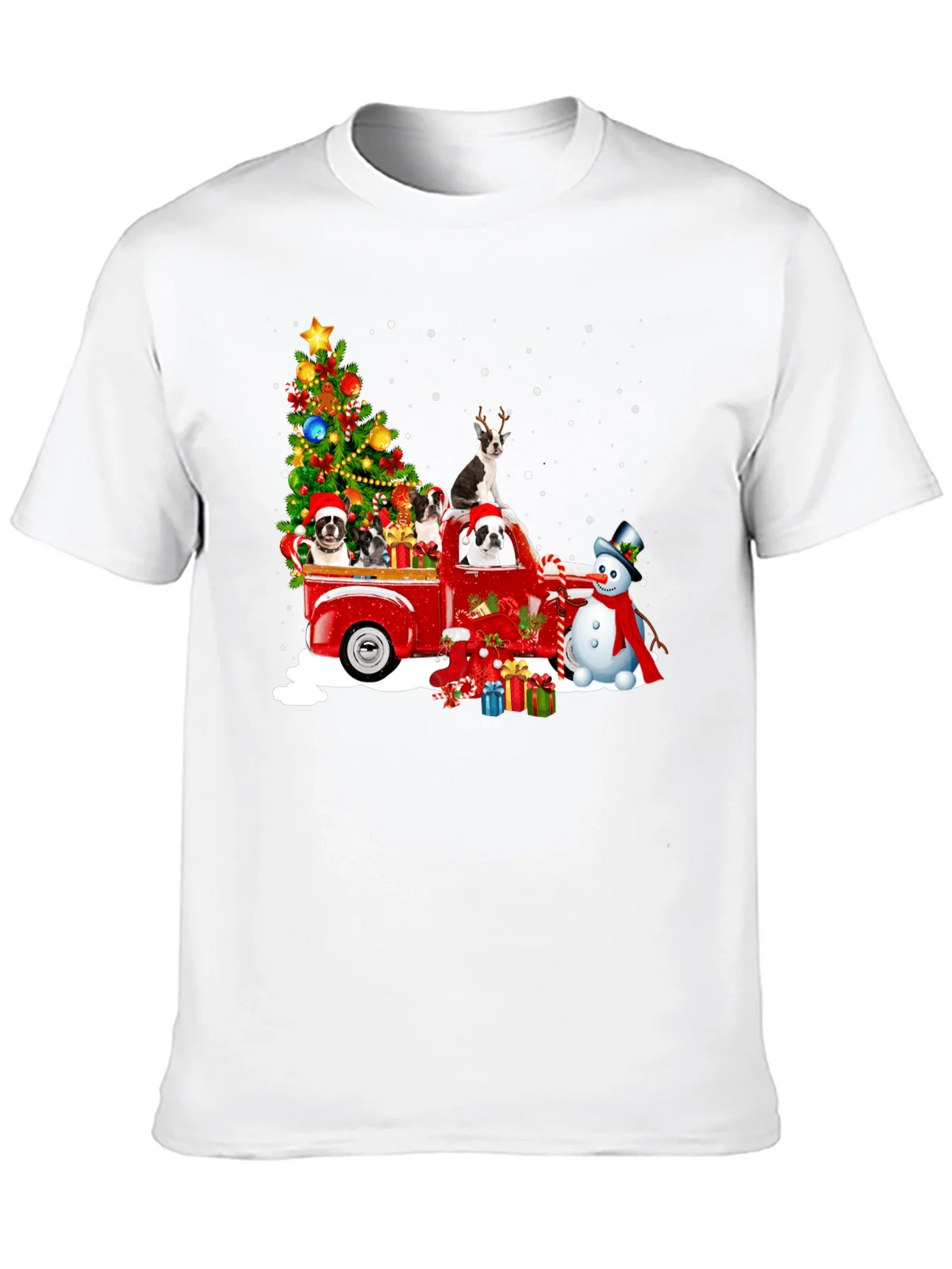 Christmas Dogs in Truck T-Shirt product image 9
