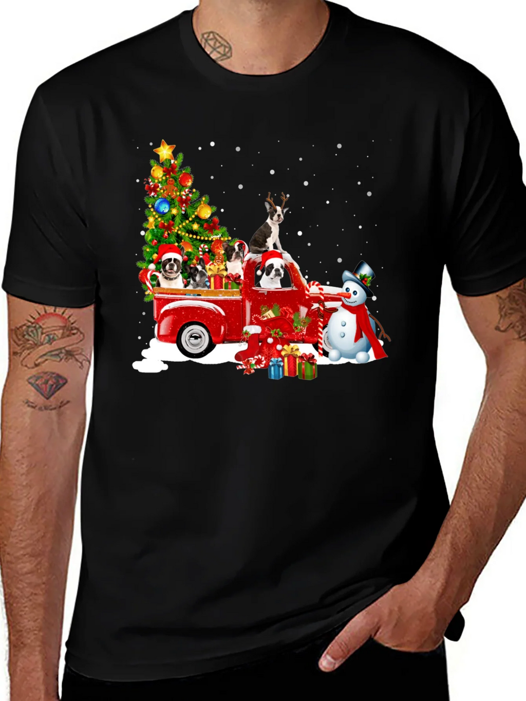 Christmas Dogs in Truck T-Shirt product image 1