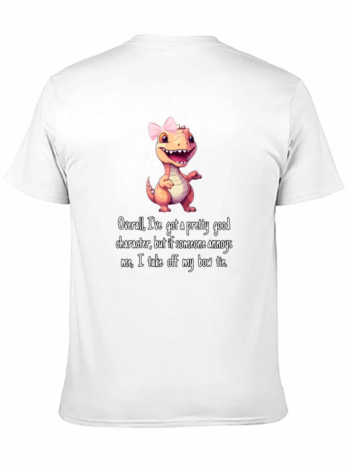 Dino Bow Tie T-Shirt: Good Character But... product image 10
