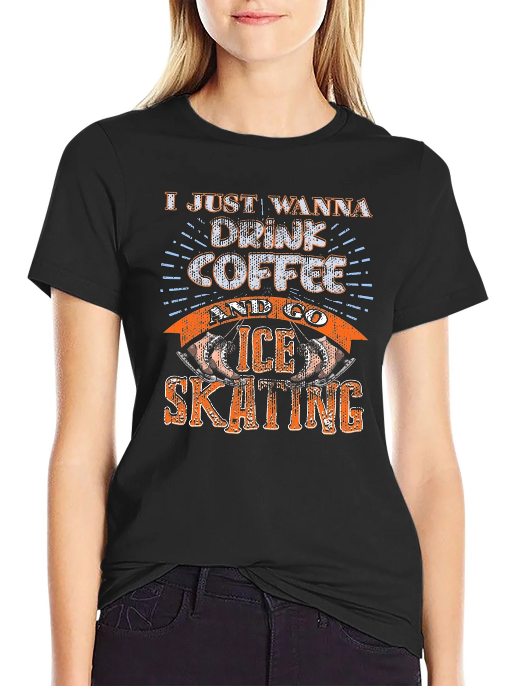Coffee & Ice Skating Graphic Tee product image 1