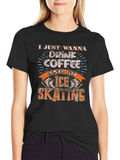 Coffee & Ice Skating Graphic Tee product image 1