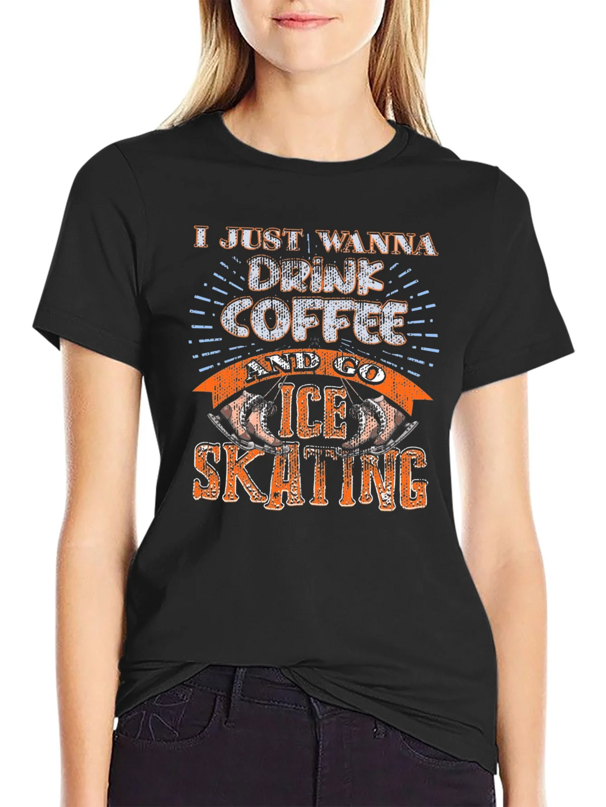 Coffee & Ice Skating Graphic Tee product image 1